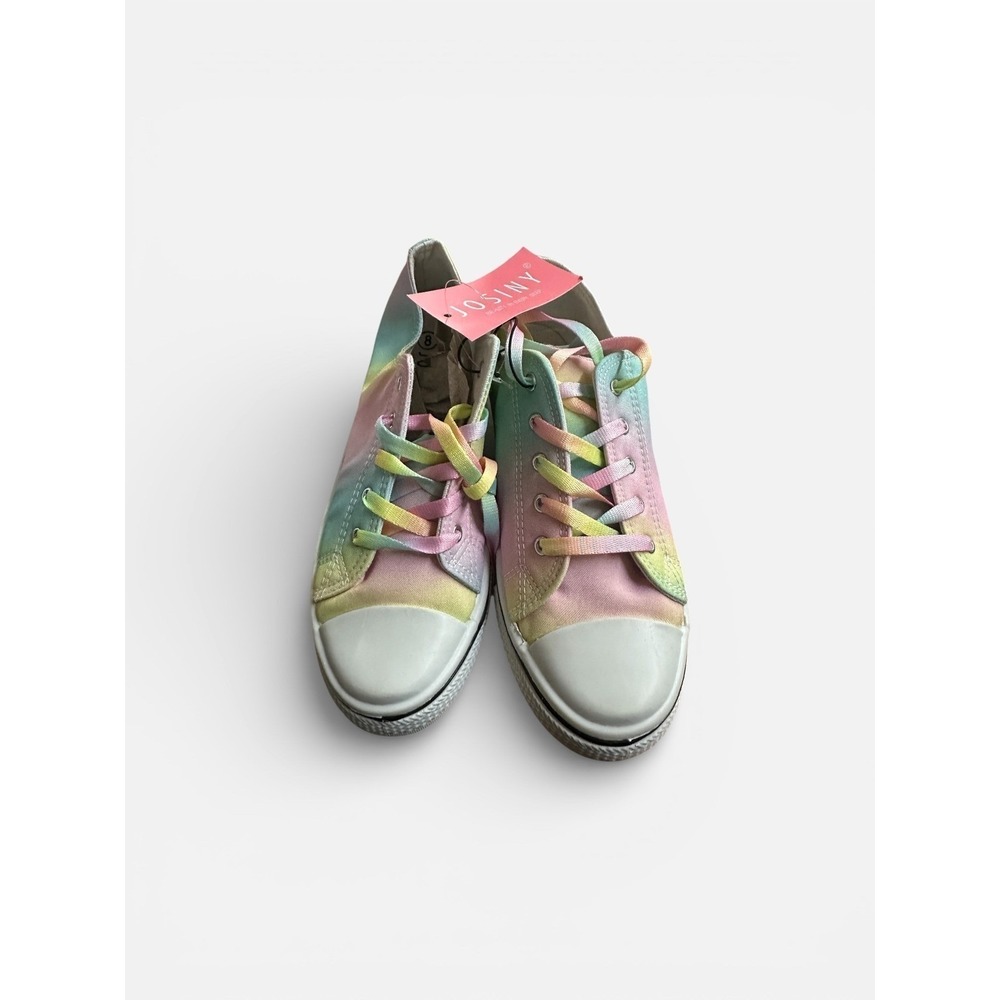 Josiny Pastel‎ Tie Dye Women's Size 10 New With Tags Rainbow Canvas Shoes